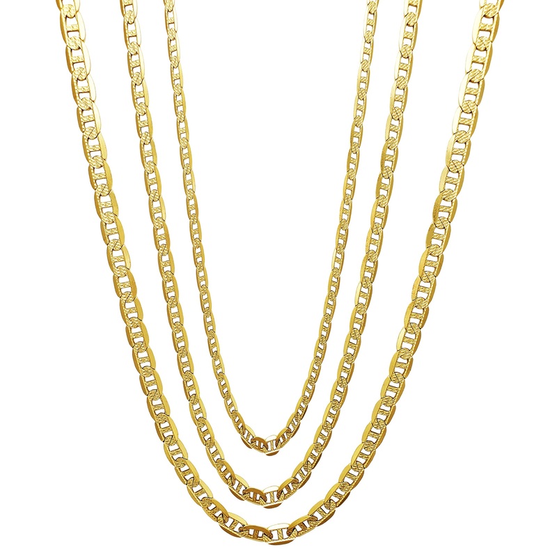 Carved Mariner Chain (14K)