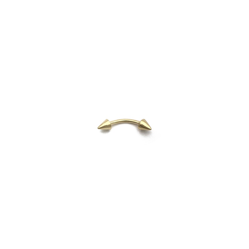 Double Spike Eyebrow Piercing (14K)
