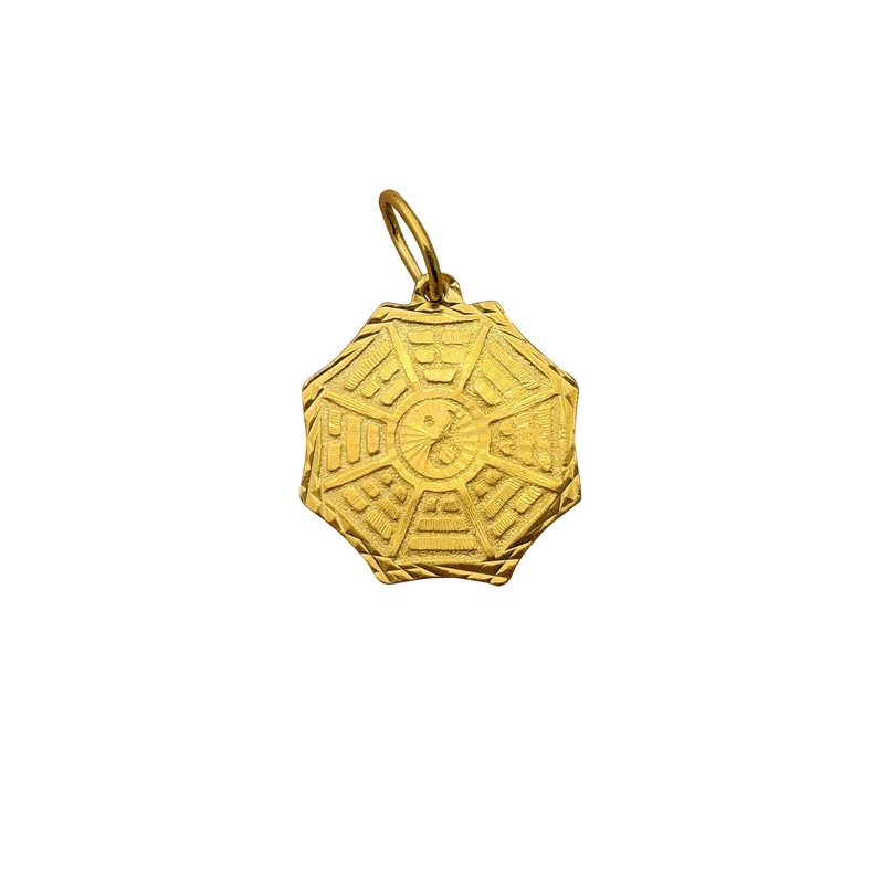 [] Eight Trigrams (Bagua) Pendant (24K)