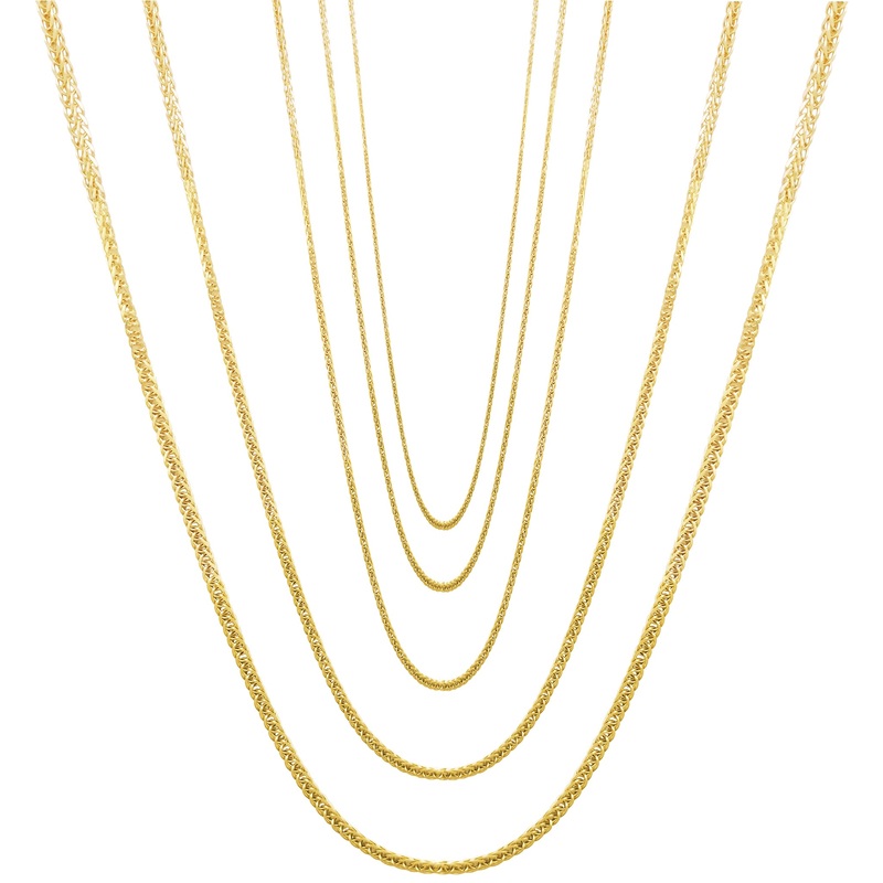 Spiga / Square Wheat Chain (14K)