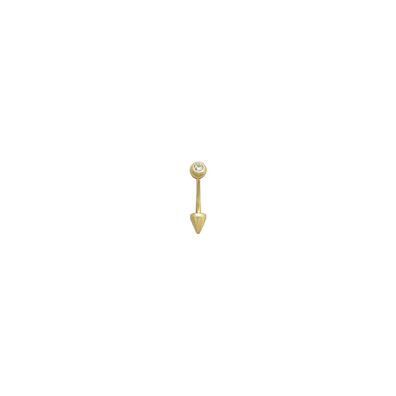 Spike Eyebrow Ring (14K)
