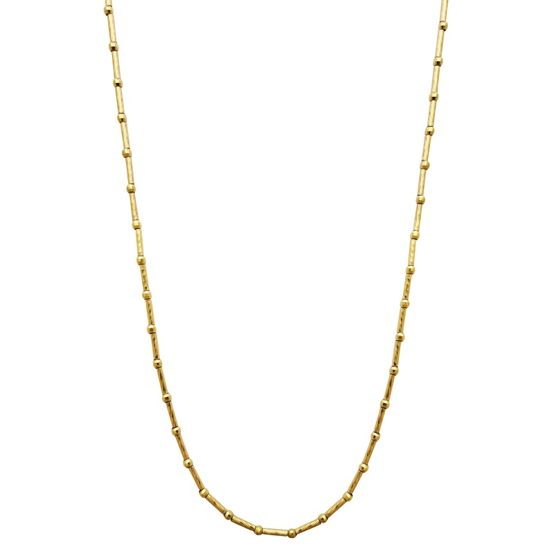 Ball Bar Diamond Cut Chain (14K)
