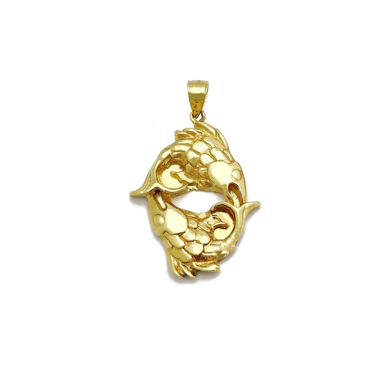 Zodiac Sign Pisces Pendant (14K)