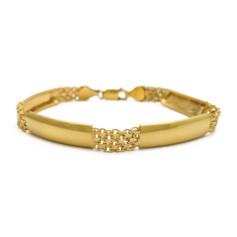 Bismark Link Bar Bracelet (14K).