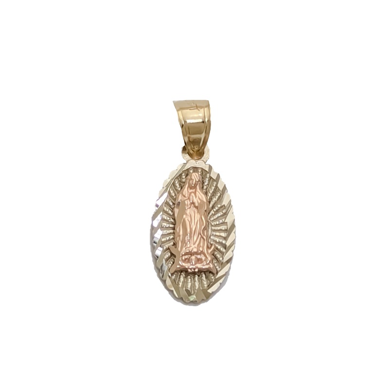 Two-tone Diamond Cut Virgin Guadalupe (14K)