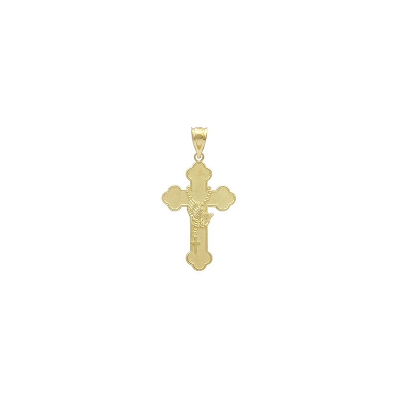 "In Prayer" Rosary Cross Pendant (14K)