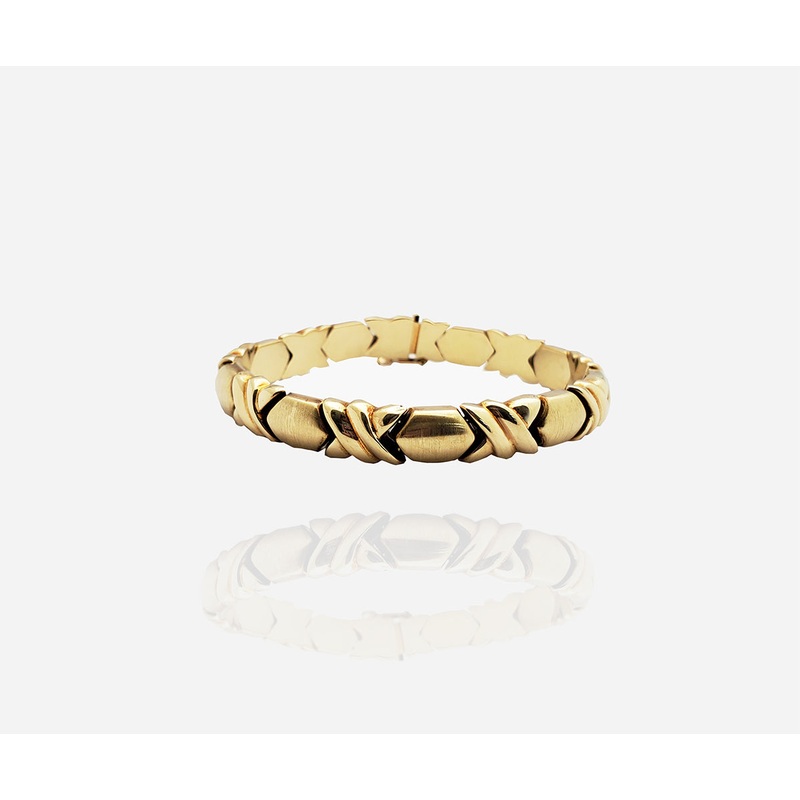 Yellow Gold XO Fancy Bracelet (14K)