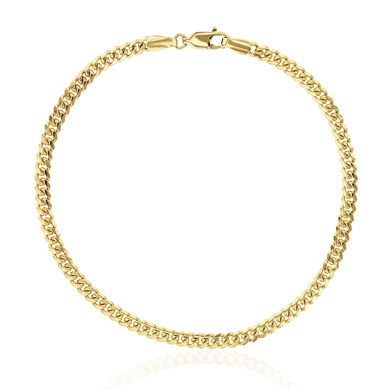 [Lobster Lock] Lightweight Miami Cuban Bracelet (14K).