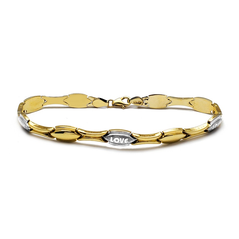 X & O's "LOVE" Bracelet (10K)