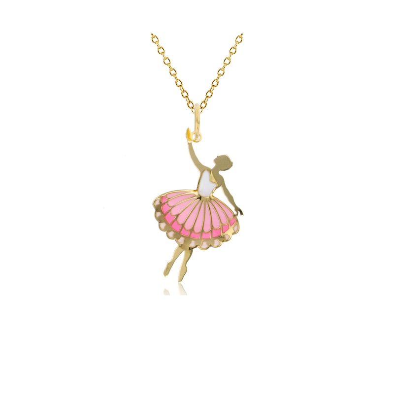 Yellow Gold Ballerina Fancy Necklace (14K)