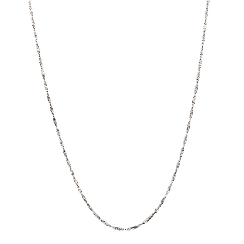 White Gold Singapore Chain (14K)