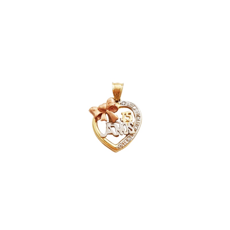 15 Aos Heart Pendant (14K)