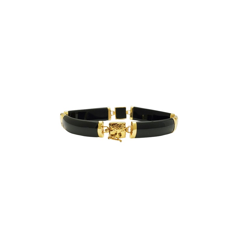 Black Jade Bracelet (14K).