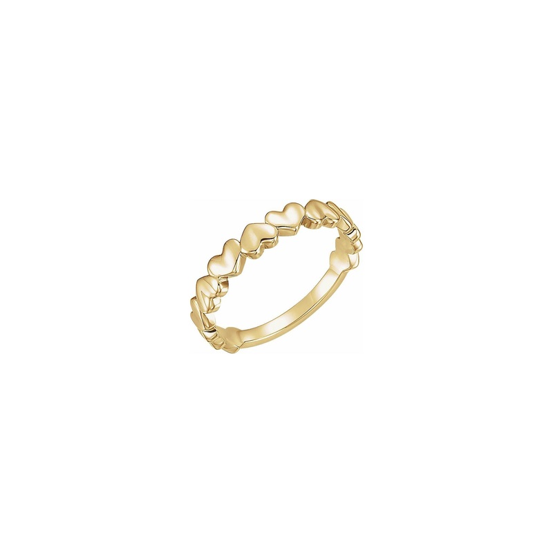 Alternating Hearts Ring