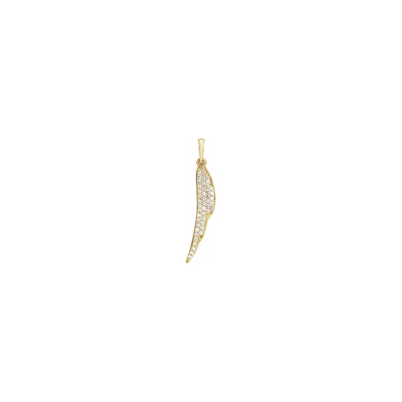Diamond Feather Pendant