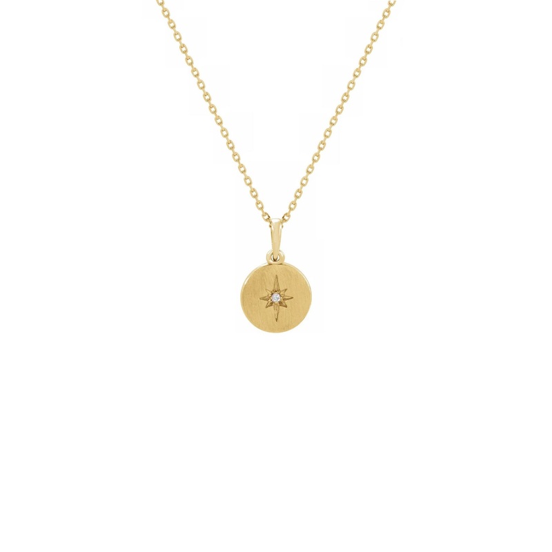 Diamond Starburst Medallion Necklace