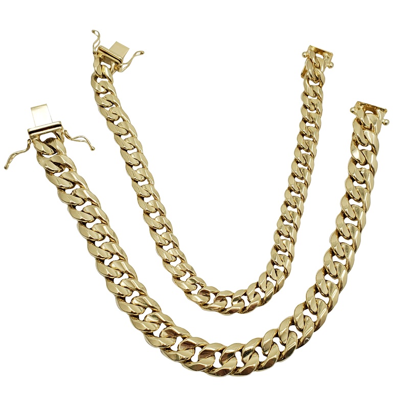 [Box Lock] Lightweight Miami Cuban Bracelet (14K)