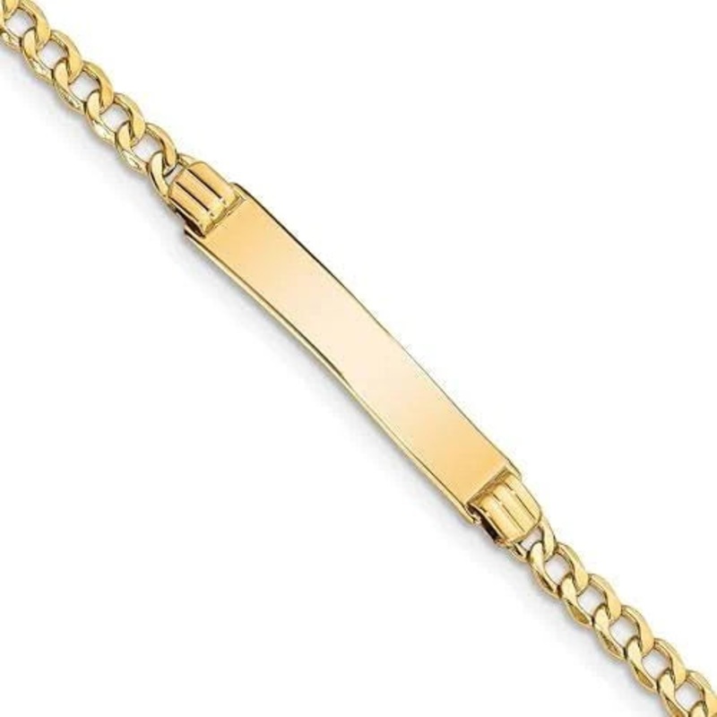 Children's Italian  Cuban ID Bracelet (10K).